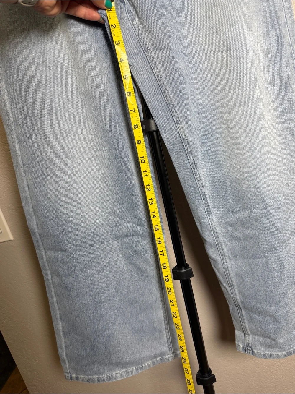 HALARA Light Wash Wide Leg Jeans